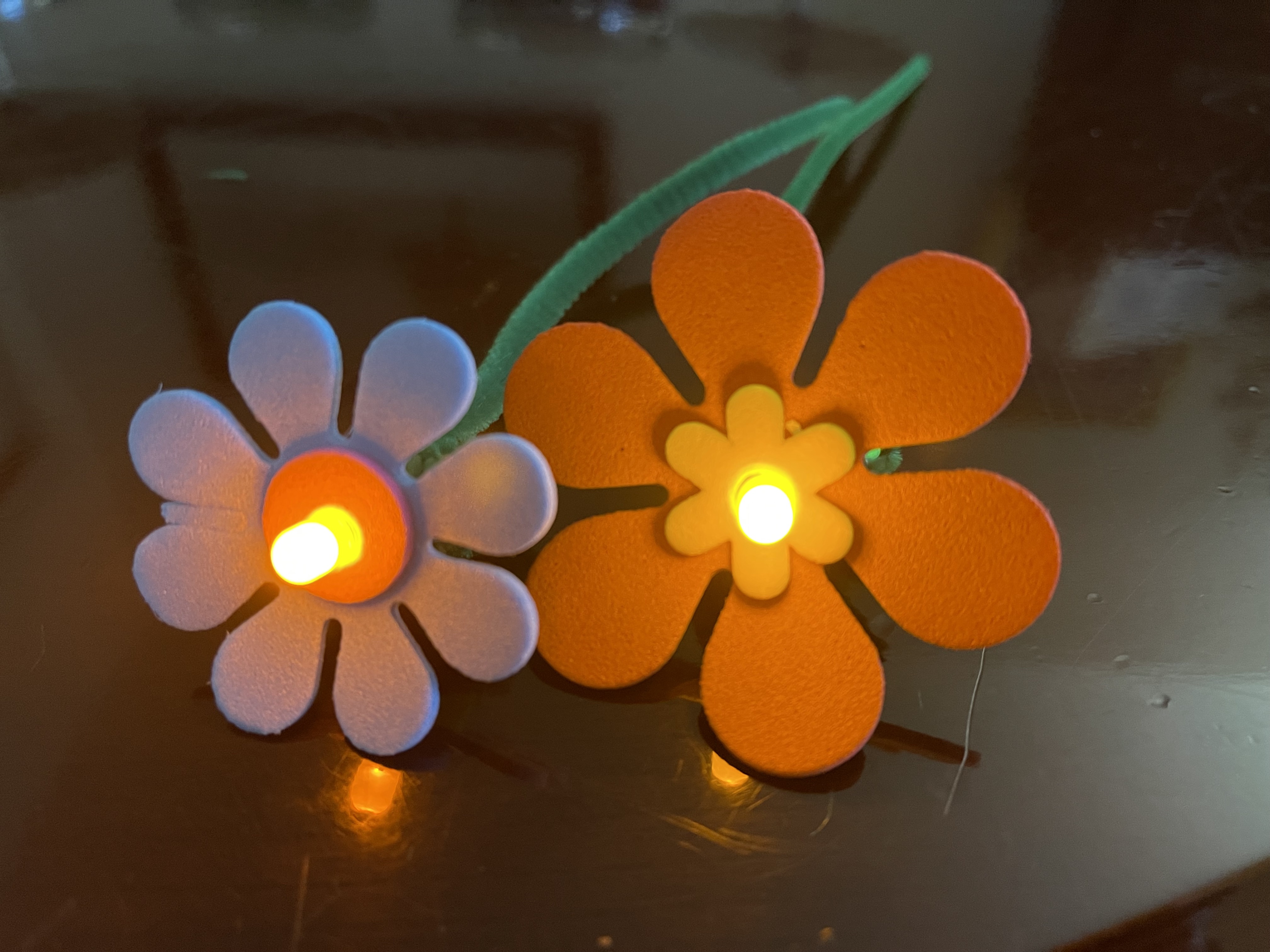 Make and Take: LED flowers project image
